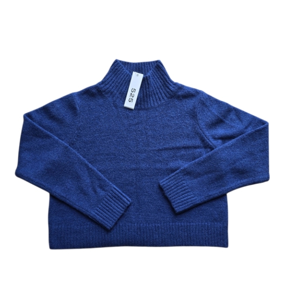 525 America sweater boucle soft Mockneck  Blue Jeans pullover